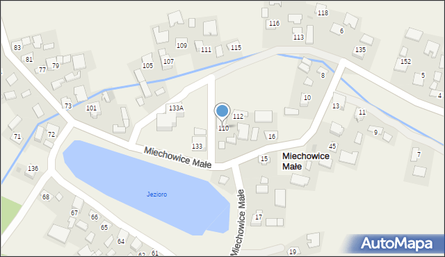 Miechowice Małe, Miechowice Małe, 110, mapa Miechowice Małe