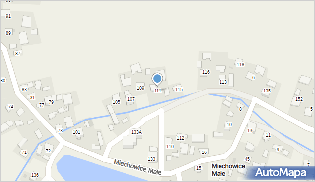 Miechowice Małe, Miechowice Małe, 111, mapa Miechowice Małe