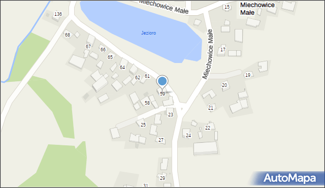 Miechowice Małe, Miechowice Małe, 59, mapa Miechowice Małe
