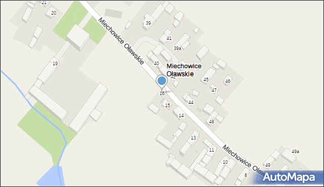 Miechowice Oławskie, Miechowice Oławskie, 16, mapa Miechowice Oławskie