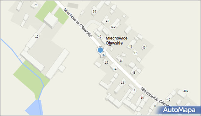 Miechowice Oławskie, Miechowice Oławskie, 17, mapa Miechowice Oławskie