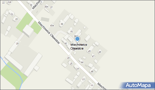Miechowice Oławskie, Miechowice Oławskie, 43, mapa Miechowice Oławskie