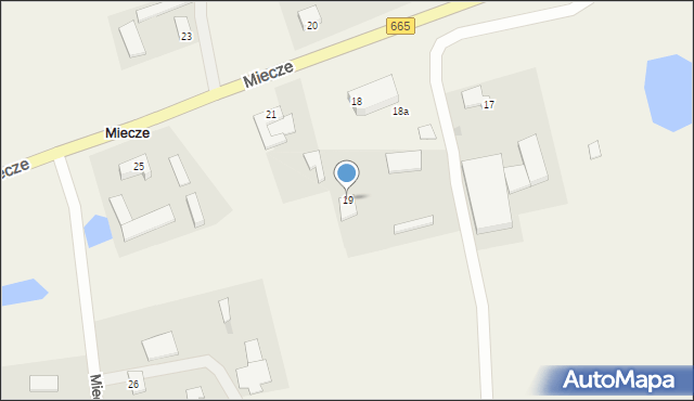 Miecze, Miecze, 19, mapa Miecze