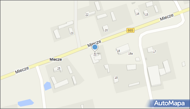 Miecze, Miecze, 21, mapa Miecze