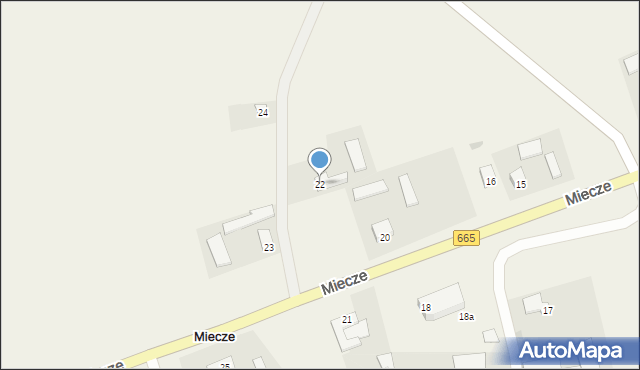 Miecze, Miecze, 22, mapa Miecze