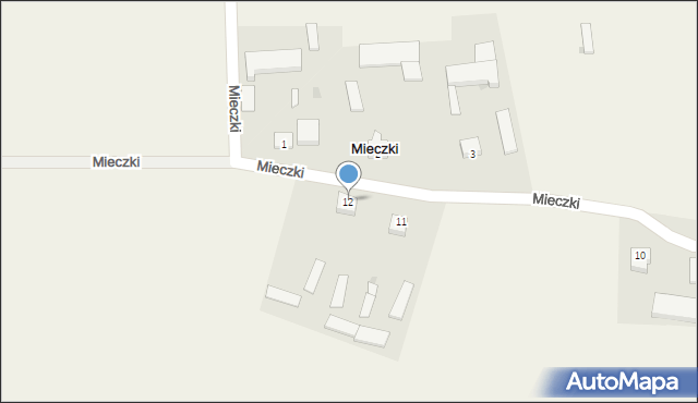 Mieczki, Mieczki, 12, mapa Mieczki