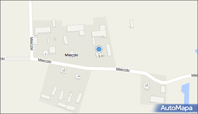 Mieczki, Mieczki, 3, mapa Mieczki