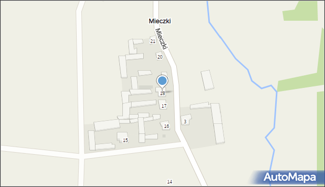 Mieczki, Mieczki, 18, mapa Mieczki