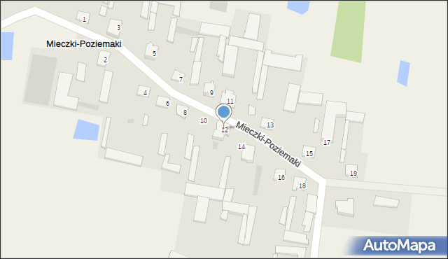 Mieczki-Poziemaki, Mieczki-Poziemaki, 12, mapa Mieczki-Poziemaki