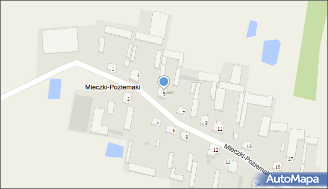 Mieczki-Poziemaki, Mieczki-Poziemaki, 5, mapa Mieczki-Poziemaki