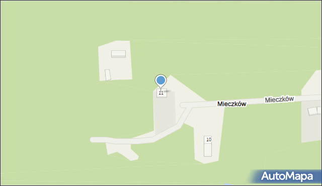 Mieczków, Mieczków, 11, mapa Mieczków