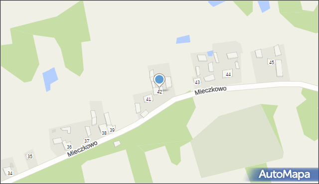 Mieczkowo, Mieczkowo, 42, mapa Mieczkowo