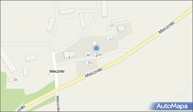 Mieczniki, Mieczniki, 4, mapa Mieczniki