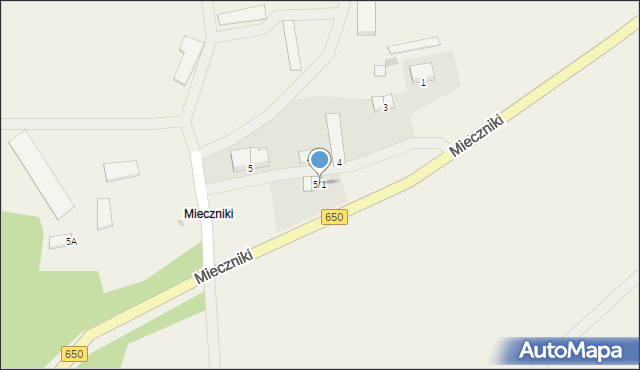 Mieczniki, Mieczniki, 5/1, mapa Mieczniki