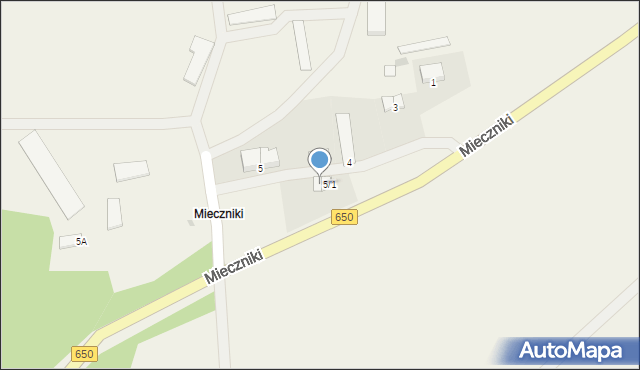 Mieczniki, Mieczniki, 5/2, mapa Mieczniki