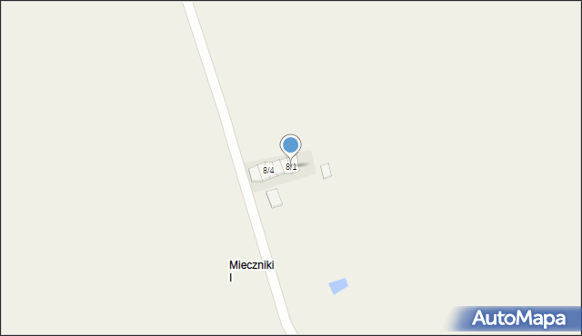 Mieczniki, Mieczniki, 8/1, mapa Mieczniki