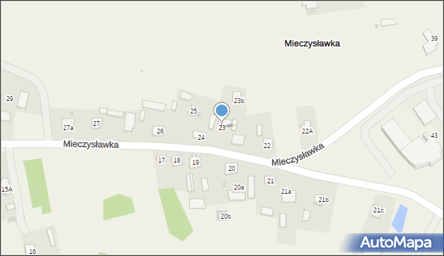 Mieczysławka, Mieczysławka, 23, mapa Mieczysławka