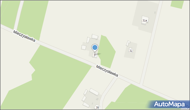 Mieczysławka, Mieczysławka, 37, mapa Mieczysławka