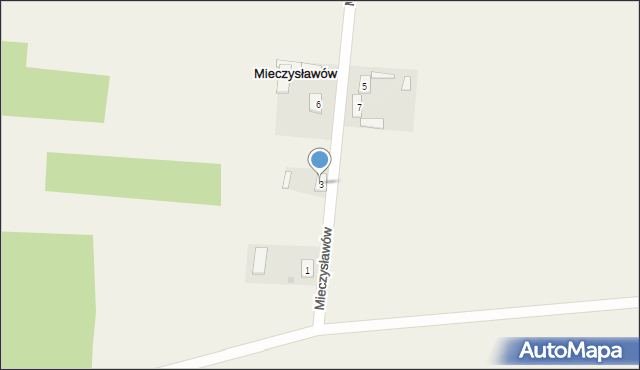 Mieczysławów, Mieczysławów, 3, mapa Mieczysławów