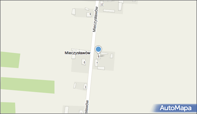 Mieczysławów, Mieczysławów, 5, mapa Mieczysławów