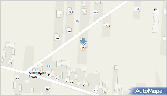 Miedniewice, Miedniewice, 35A, mapa Miedniewice