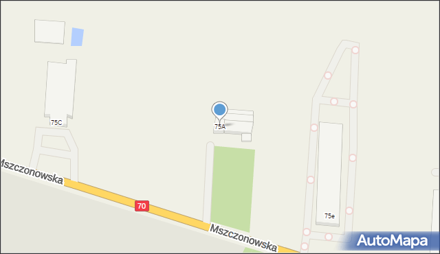 Miedniewice, Miedniewice, 75A, mapa Miedniewice