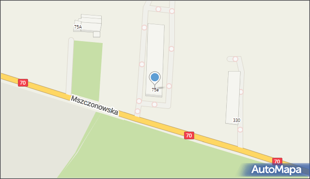 Miedniewice, Miedniewice, 75e, mapa Miedniewice