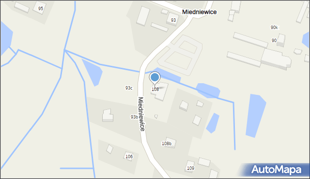 Miedniewice, Miedniewice, 108, mapa Miedniewice