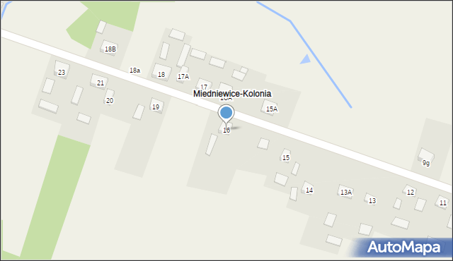 Miedniewice, Miedniewice, 16, mapa Miedniewice