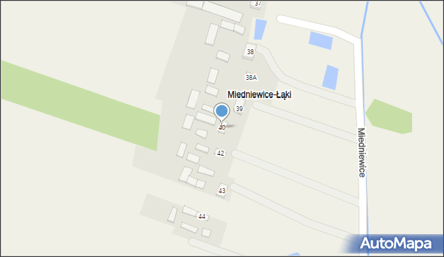 Miedniewice, Miedniewice, 40, mapa Miedniewice