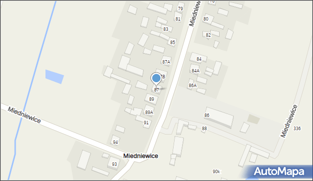 Miedniewice, Miedniewice, 87, mapa Miedniewice