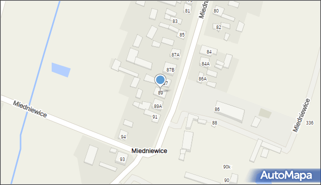 Miedniewice, Miedniewice, 89, mapa Miedniewice