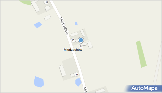 Miedzechów, Miedzechów, 34, mapa Miedzechów