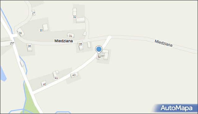 Miedziana, Miedziana, 34, mapa Miedziana