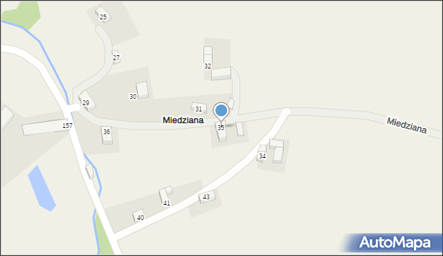 Miedziana, Miedziana, 35, mapa Miedziana