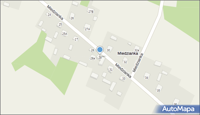 Miedzianka, Miedzianka, 29, mapa Miedzianka