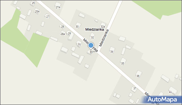 Miedzianka, Miedzianka, 33, mapa Miedzianka