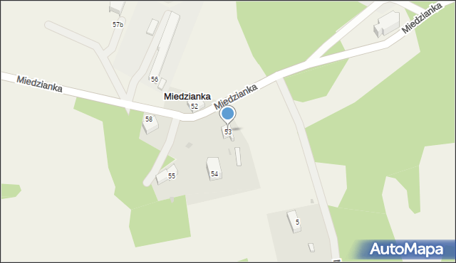 Miedzianka, Miedzianka, 53, mapa Miedzianka