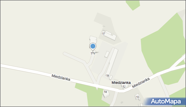 Miedzianka, Miedzianka, 57b, mapa Miedzianka