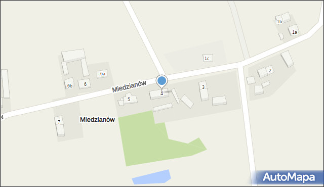 Miedzianów, Miedzianów, 4, mapa Miedzianów