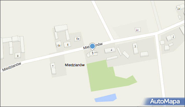 Miedzianów, Miedzianów, 5, mapa Miedzianów