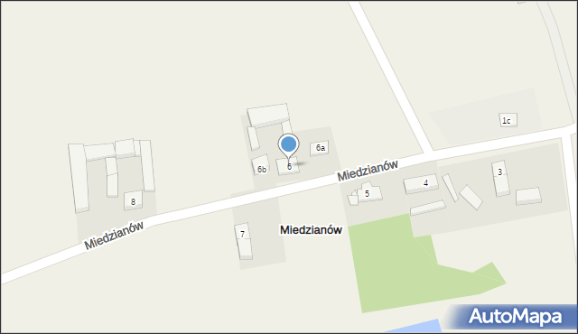 Miedzianów, Miedzianów, 6, mapa Miedzianów