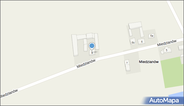 Miedzianów, Miedzianów, 8, mapa Miedzianów