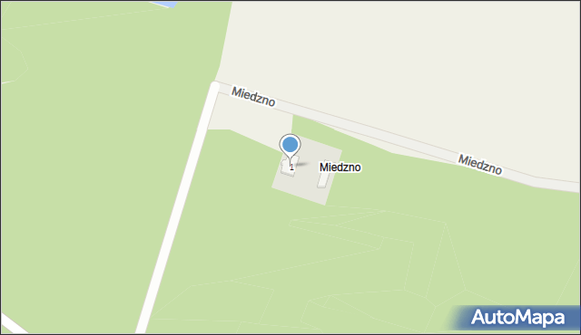 Miedzno, Miedzno, 1, mapa Miedzno