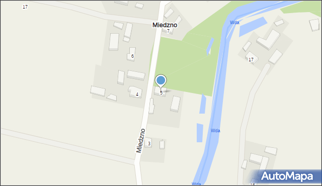 Miedzno, Miedzno, 5, mapa Miedzno