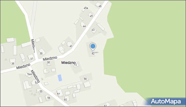 Miedzno, Miedzno, 42, mapa Miedzno