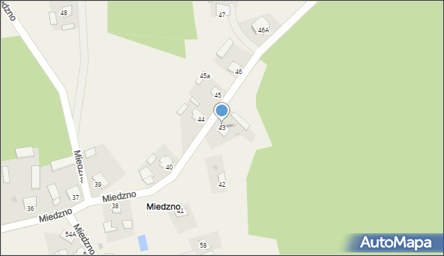 Miedzno, Miedzno, 43, mapa Miedzno