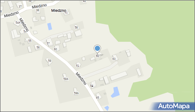 Miedzno, Miedzno, 62, mapa Miedzno