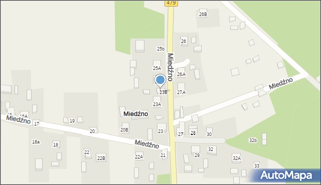 Miedźno, Miedźno, 24, mapa Miedźno