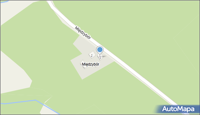 Międzybór, Międzybór, 1, mapa Międzybór